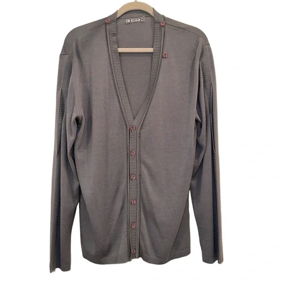 ‼️CLEARANCE ‼️ LAST CHANCE‼️ MYN Grey Cardigan size Men’s 2XL - Picture 4 of 17